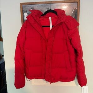 lululemon athletica Red Puffer Jacket